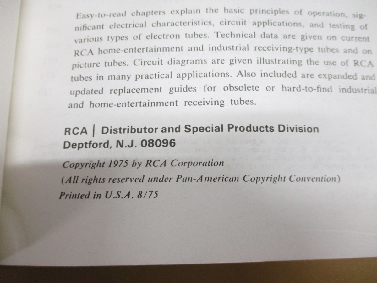 ●01)【同梱不可】RCA Receiving Tube Manual/RC-30 真空管マニュアル/洋書/A_画像4
