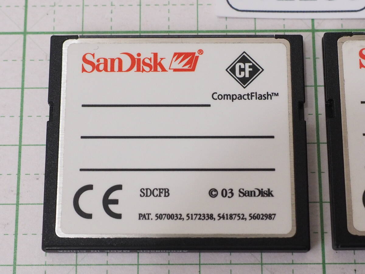 ◆カメラ2285◆ コンパクトフラッシュ（CFカード）128MB　2個セット（GBではありません） SanDisk サンディスク Used ～iiitomo～_画像5