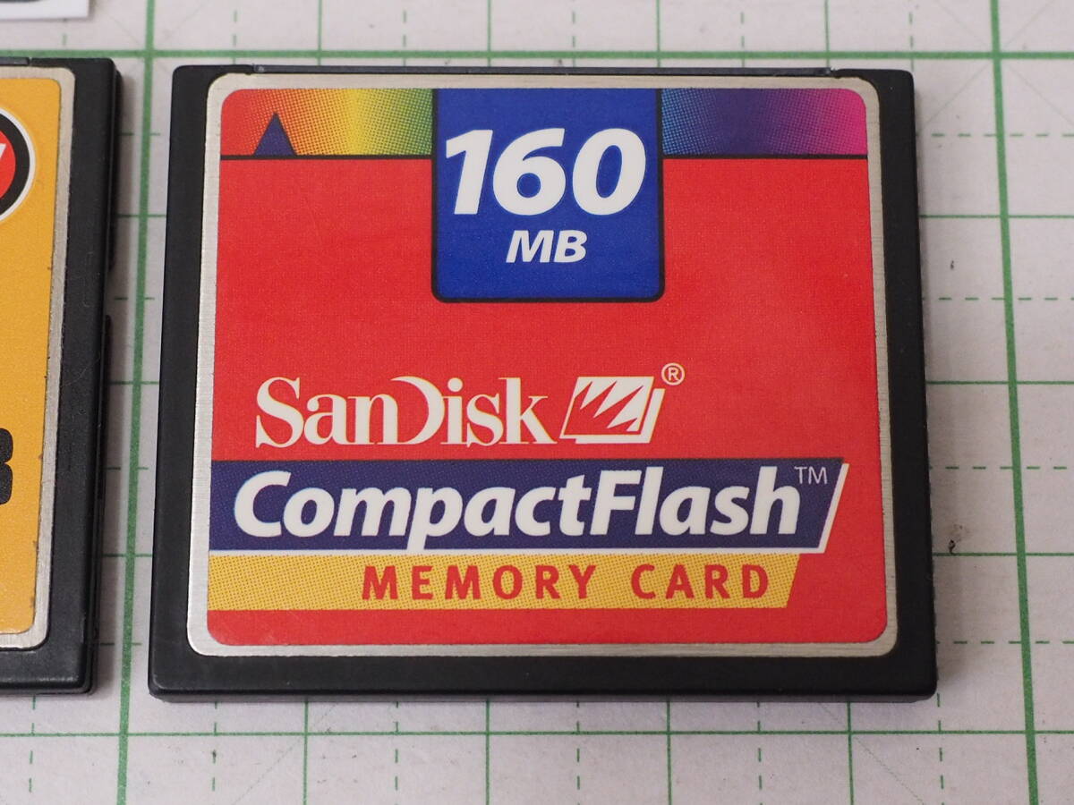 * camera 2286* CompactFlash (CF card )128MB.160MB 2 piece set (GB is not ) Lexar.SanDisk Used ~iiitomo~