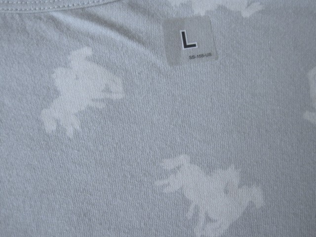 新品♪ユニクロ ★CABBAGES & ROSES 7分袖 Tシャツ：Lサイズ　クルーネックT_画像4