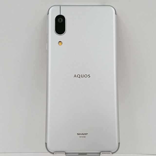 AQUOS sense3 basic SHV48 au シルバー 送料無料 即決 本体 c04287_画像5