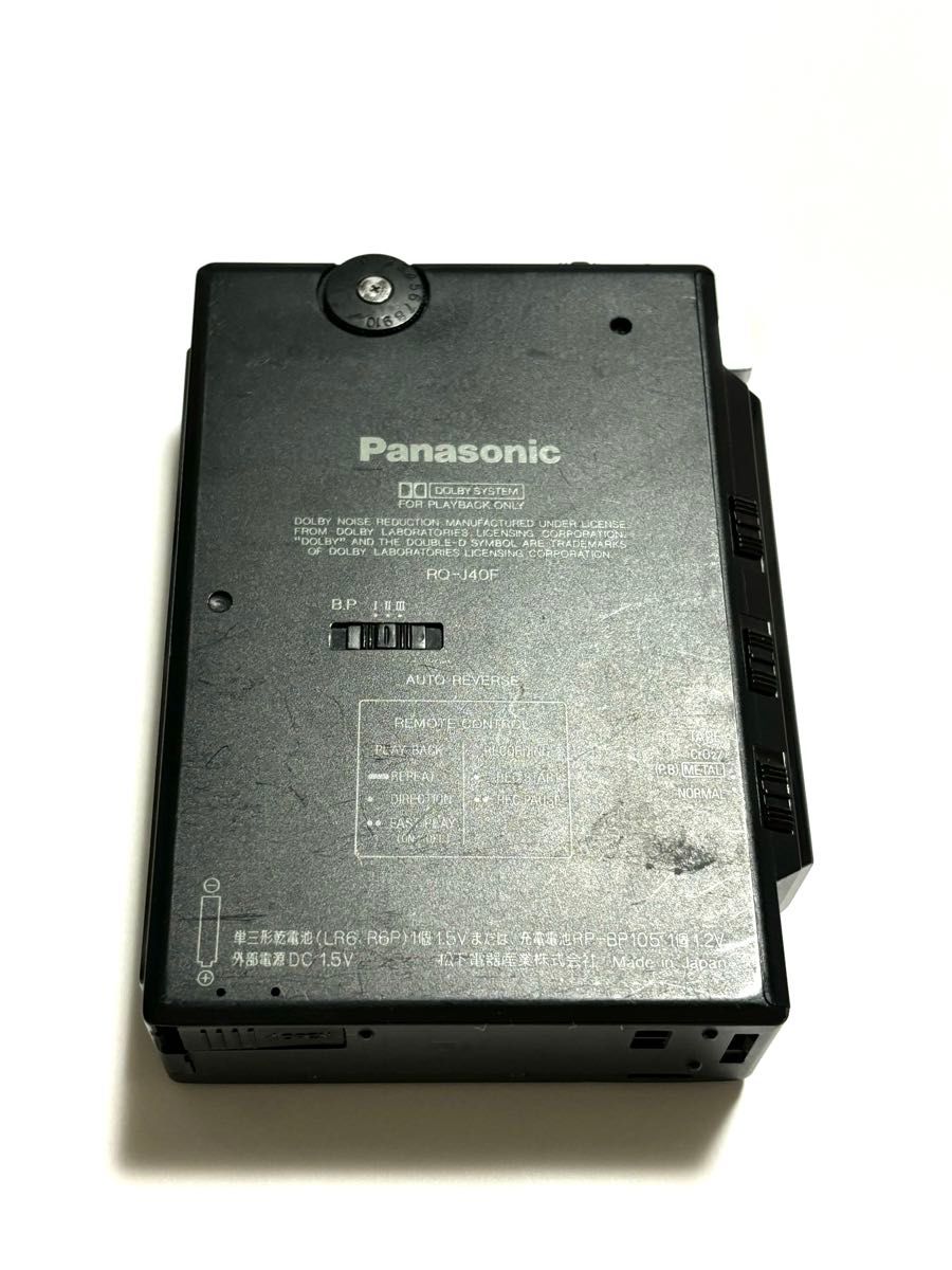 Panasonic カセットプレーヤー RQ-J40F ジャンク品|Yahoo Panasonic カセットプレーヤー RQ-J40F ジャンク品|Yahoo