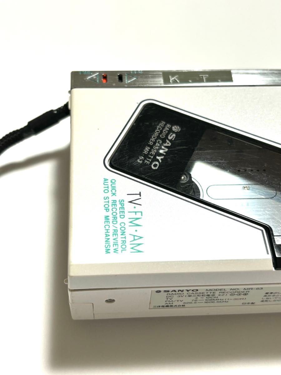 SANYO ポータブルカセットプレーヤー　MR-63 ジャンク品