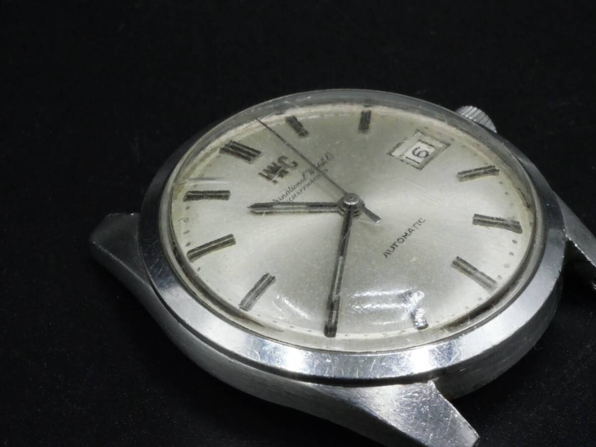  IWC SCHAFFHAUSEN シャフハウゼン 腕時計 オールドインター Ref.817A デイト 自動巻き メンズ 稼働 ケースのみの画像6
