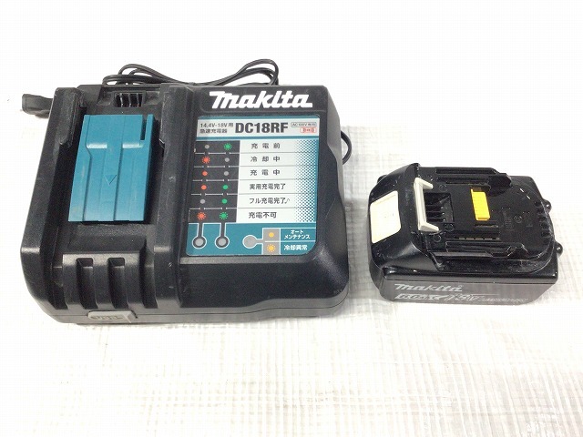 ☆中古品☆ makita マキタ 18V 充電式インパクトドライバー TD172D 青/ブルー 本体+バッテリー1個(6.0Ah) 充電器+ケース コードレス 90416_画像10