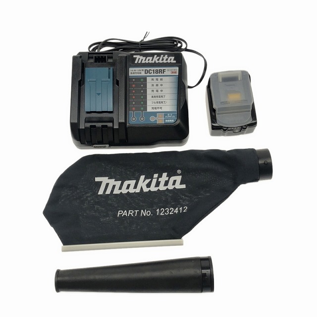 ☆未使用品☆makita マキタ 14.4V 充電式ブロワ UB144DRF バッテリー1個(14.4V 3.0Ah) 急速充電器付 88592の画像10