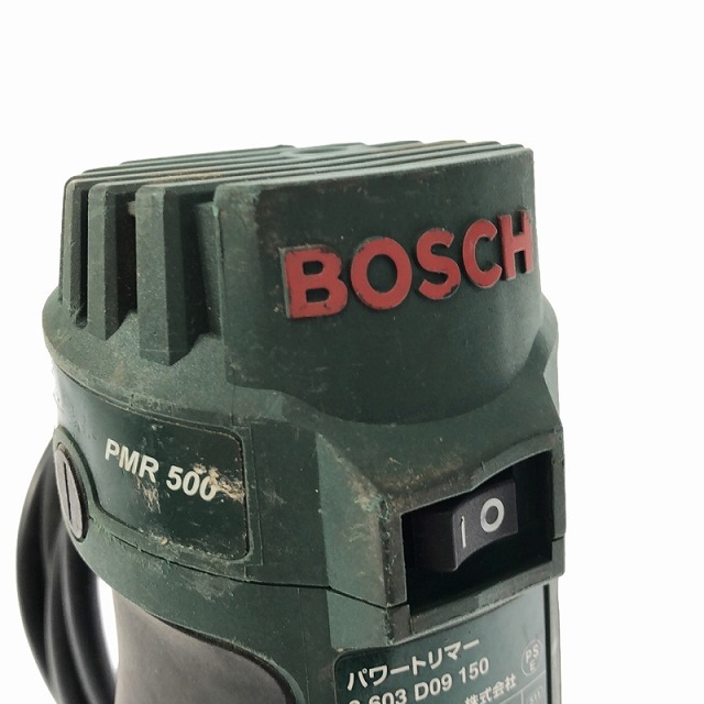 ☆中古品☆BOSCH ボッシュ 100V パワートリマー PMR500 付属品付 ルーター 木材加工 トリミング 穴あけ DIY/日曜大工 89168_画像7