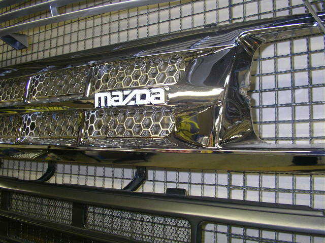 ラスト 新品 前期 (小) US純正 1986-93 MAZDA B2200 B2600 Bシリーズ グリルエンブレム プロシード UF66M マービー UV66R ミニトラック _画像6