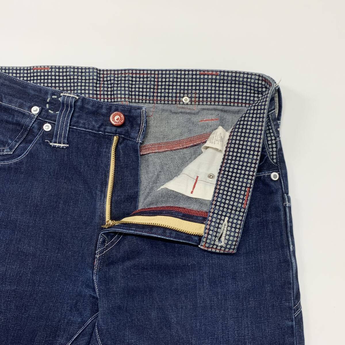 レア!! Levi's リーバイス 30399-0002 シンチバック バックルバック ドロップクロッチ 片ポケ テーパード デニム ジーンズ W32/CR115_画像4