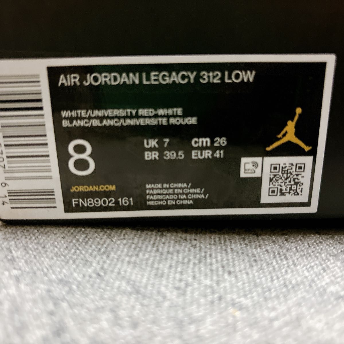 新品 NIKE AIR JORDAN LEGACY 312 LOW 26.0cm