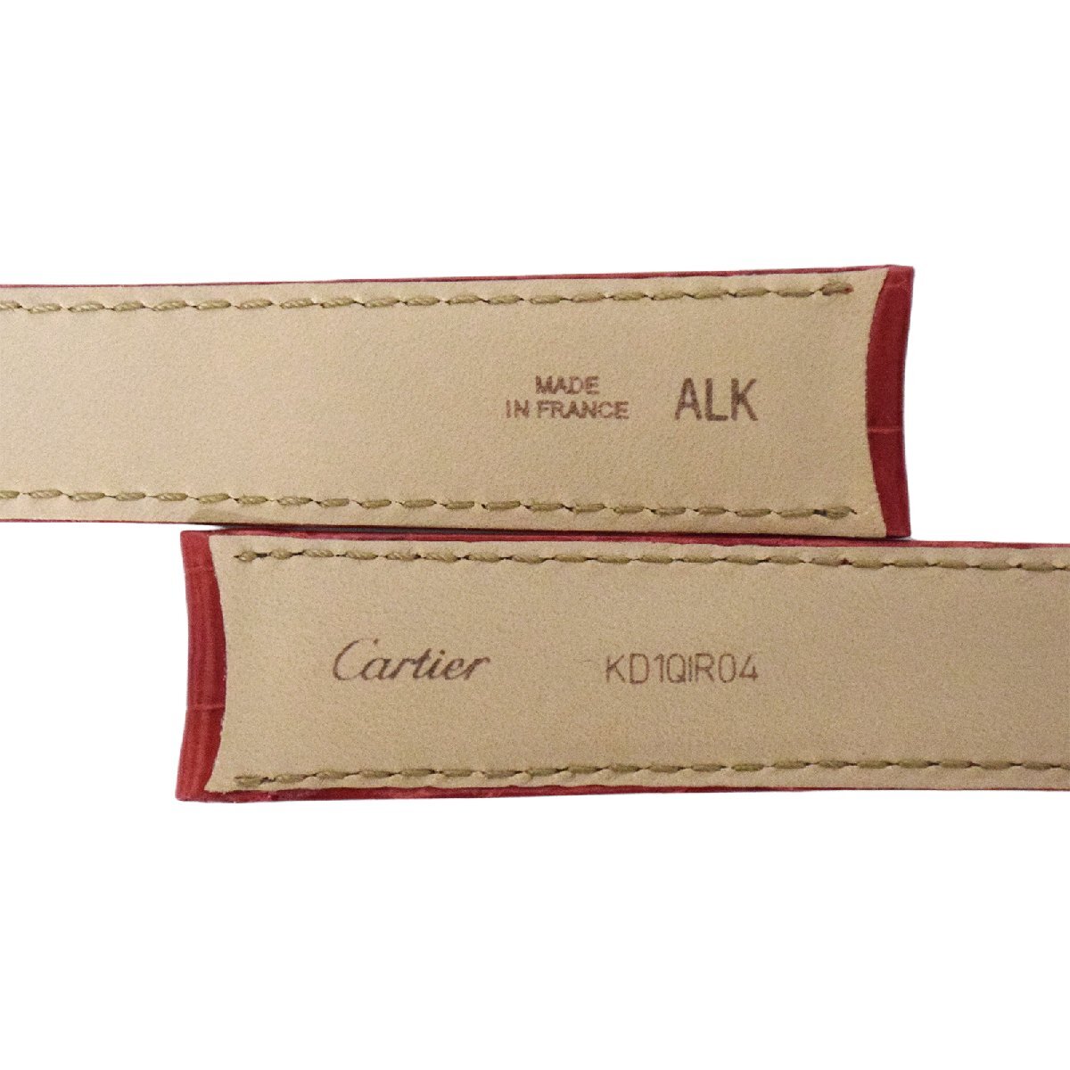  unused storage goods Cartier Cartier original black ko leather belt 14060 men's clock belt 