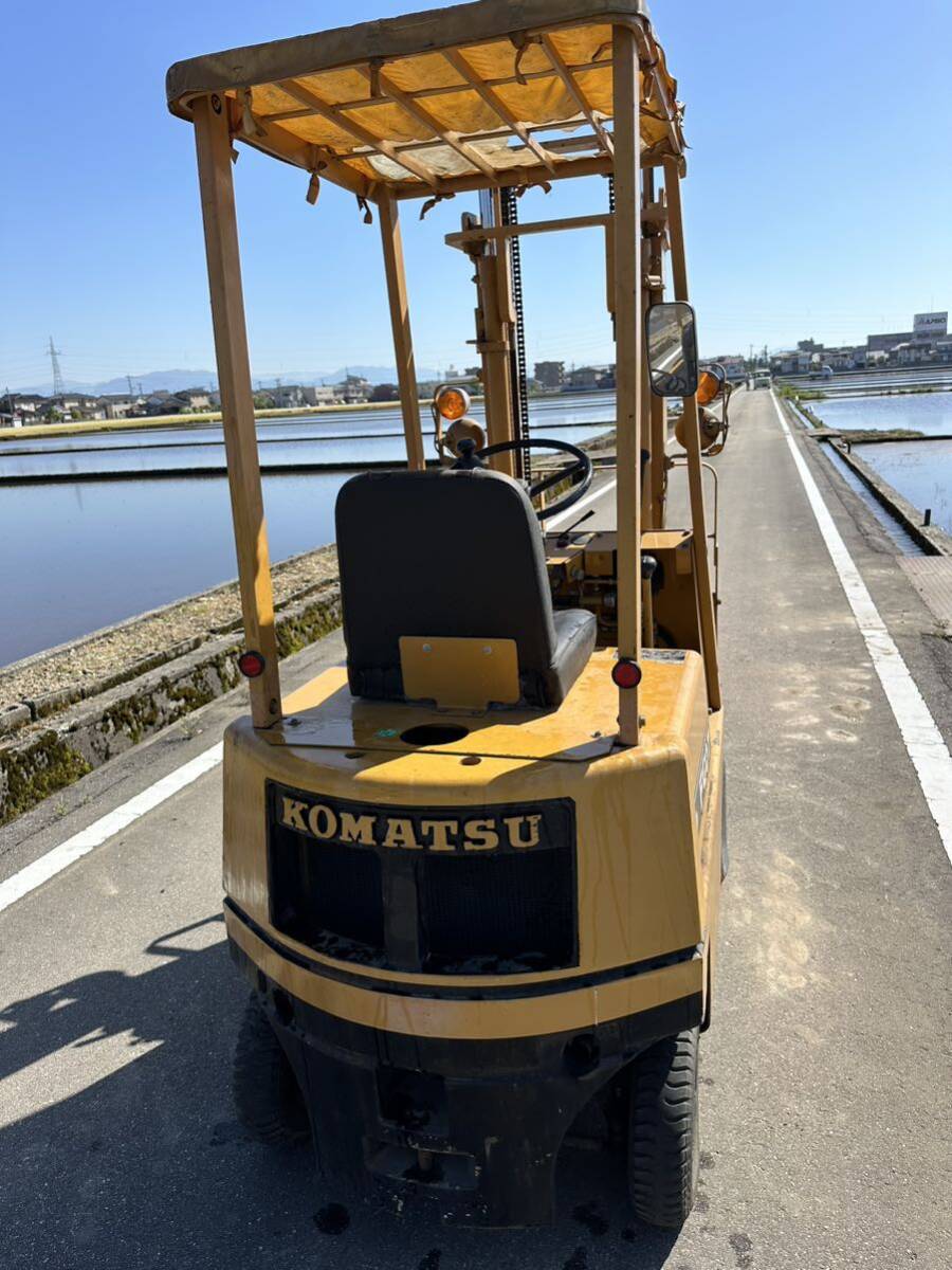 フォークリフト ガソリン コマツ 0.7t マニュアル ガソリン車 射水市小島から　株式会社北陸農機貿易_画像5