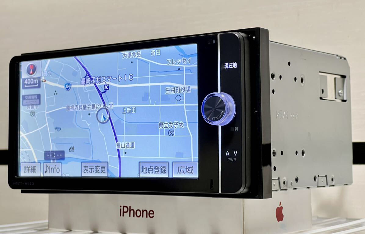 (美品)トヨタ純正 SDナビ NSZT-W62G 地図データ2012年クリーニング済みセキュリティーロック無し _画像1