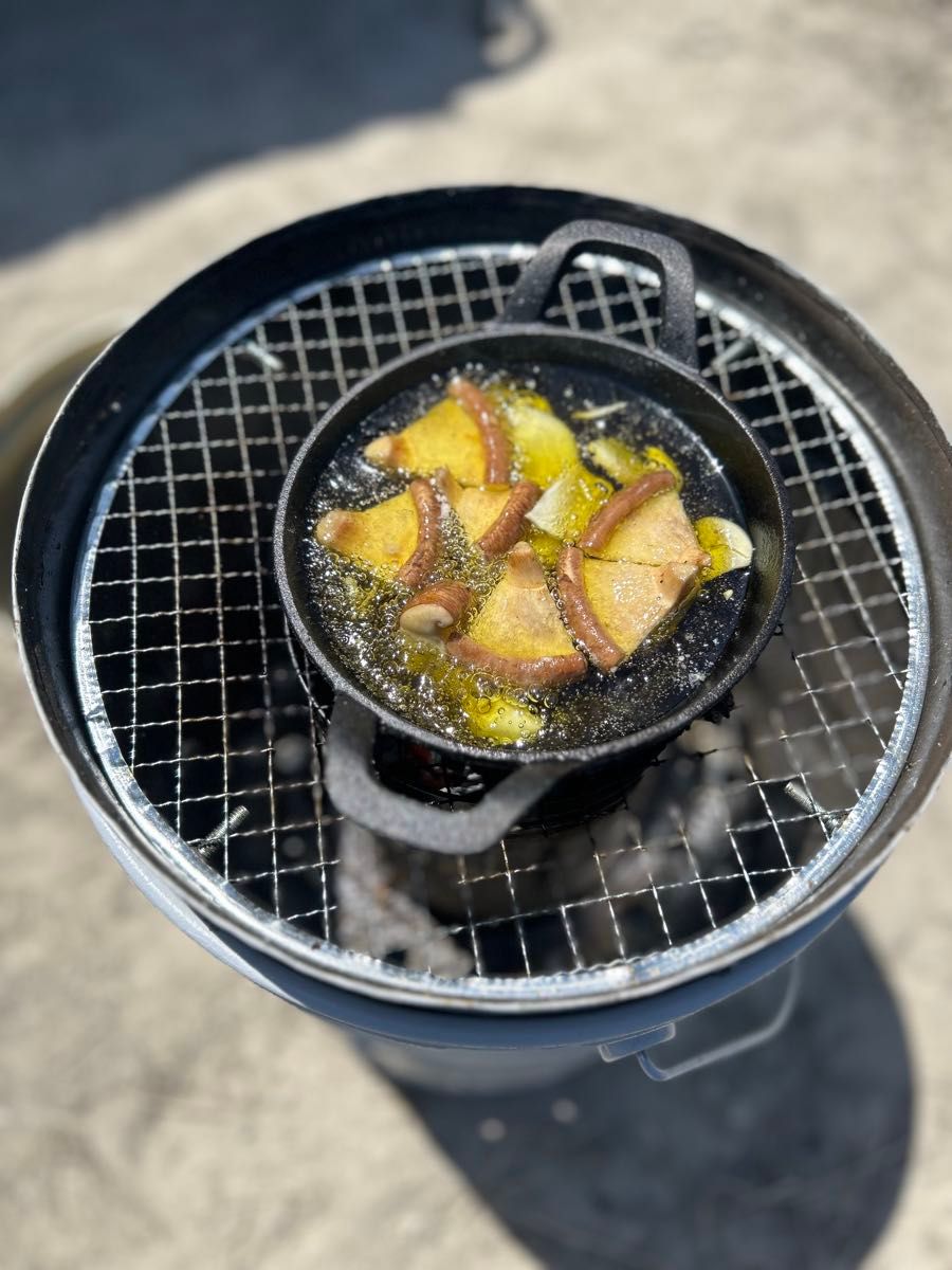 モチュール　BBQコンロ ペール缶 三重構造二次燃焼 SDGs