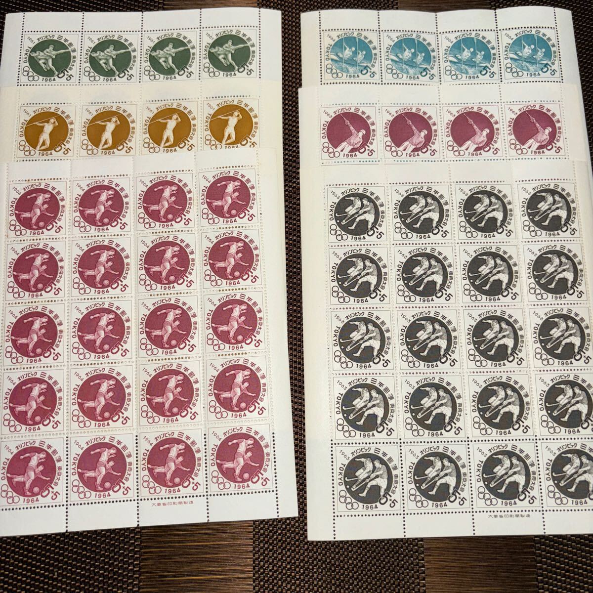 051207)1964 オリンピック切手　20種目_画像2