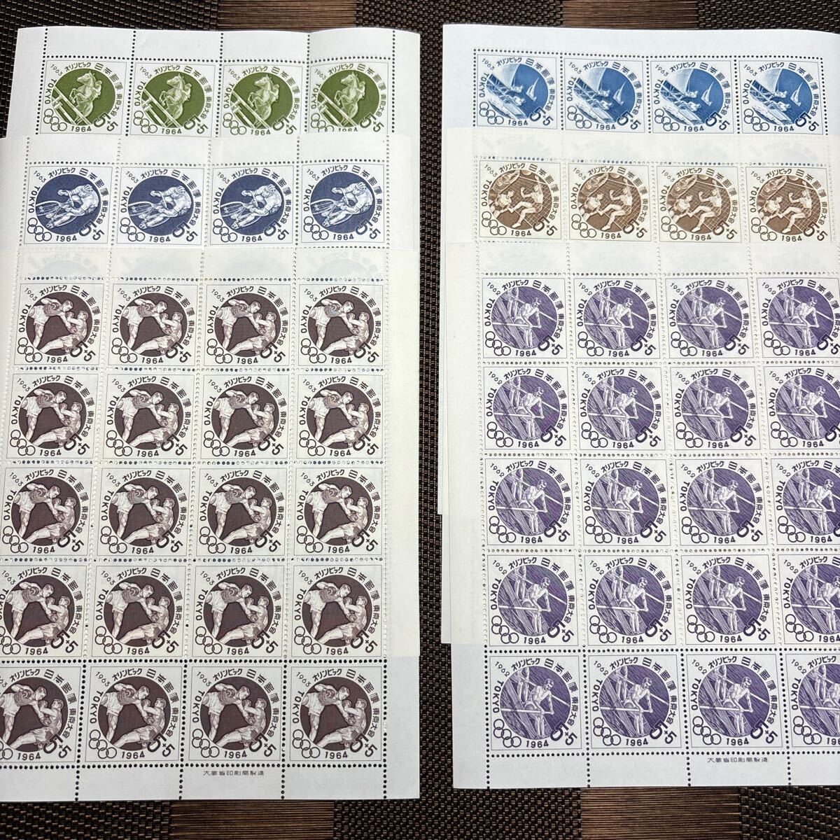 051207)1964 オリンピック切手　20種目_画像3