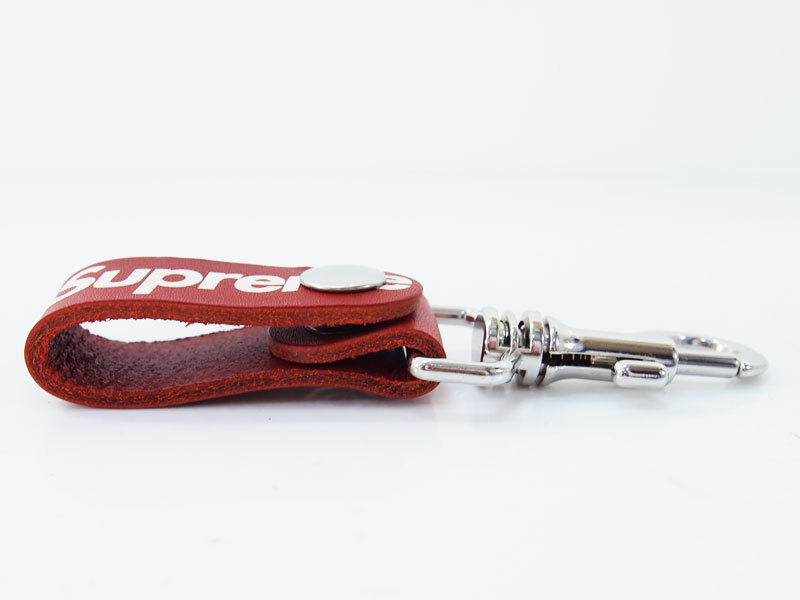 Supreme Leather Key Loop レザー キーループ キーホルダー ロゴ Red レッド 赤 シュプリーム FTの画像3