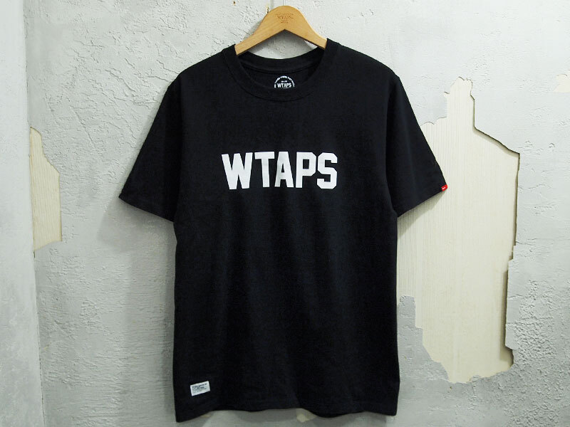 美品 WTAPS SQD TEE Tシャツ DESERT STORM ロゴ 黒 ブラック BLACK 2 M ダブルタップス 14AW Fの画像1