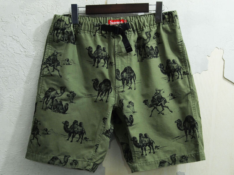 希少 Supreme Camels Belted Short ショーツ ショートパンツ キャメル ラクダ 柄 Camel 32 オリーブ Olive シュプリーム_画像1