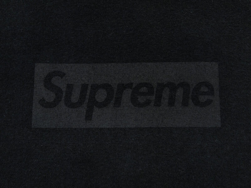 23SS Supreme Tonal Box Logo Tee Tシャツ トナル ボックスロゴ 黒 ブラック Black M シュプリーム F_画像3