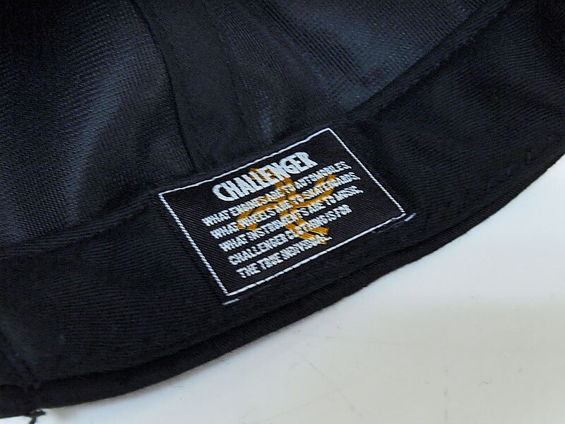 希少 CHALLENGER 8周年記念 CAP つば切り キャップ モヒカン スカル ロゴ 黒 ブラック BLACK チャレンジャー_画像3