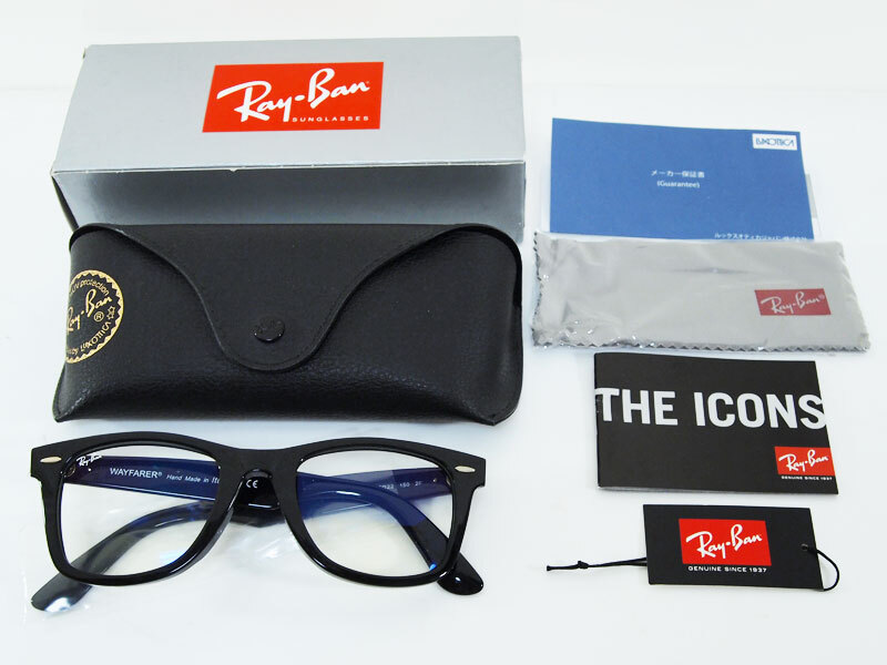 美品 Ray Ban WAYFARER RB2140F 901/5F ウェイファーラー サングラス 調光レンズ 52 アジアンフィット シャイニーブラック レイバン FT_画像5