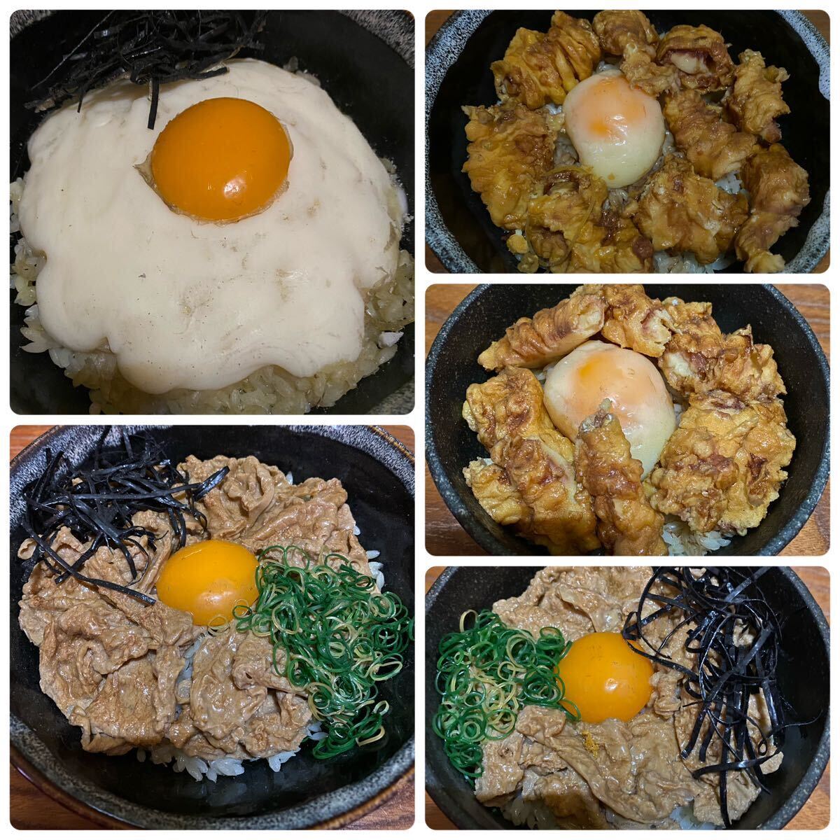 業務用 店舗用品 食品サンプル ゲソ天丼 ミニゲソ天丼 とろろ丼 焼肉丼 ミニ焼肉丼_画像2