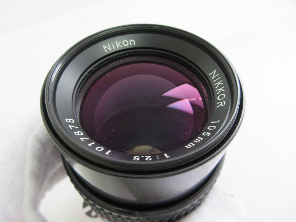 (7-8) Nikon/ニコン NIKKOR 105㎜ F2.5 Ai-S 1017878_画像3