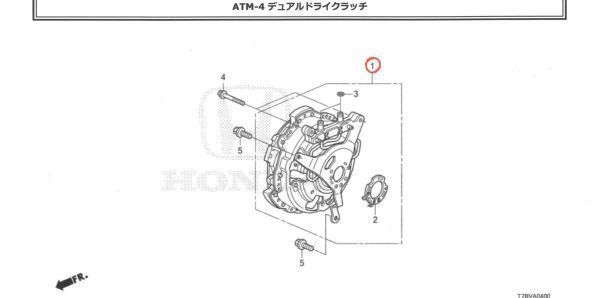 新品未使用 ホンダ純正 デュアルドライクラッチ【DUAL CLUTCH】 GP7 GP8 RU3 RU4 【CP0736】(202620)_画像3