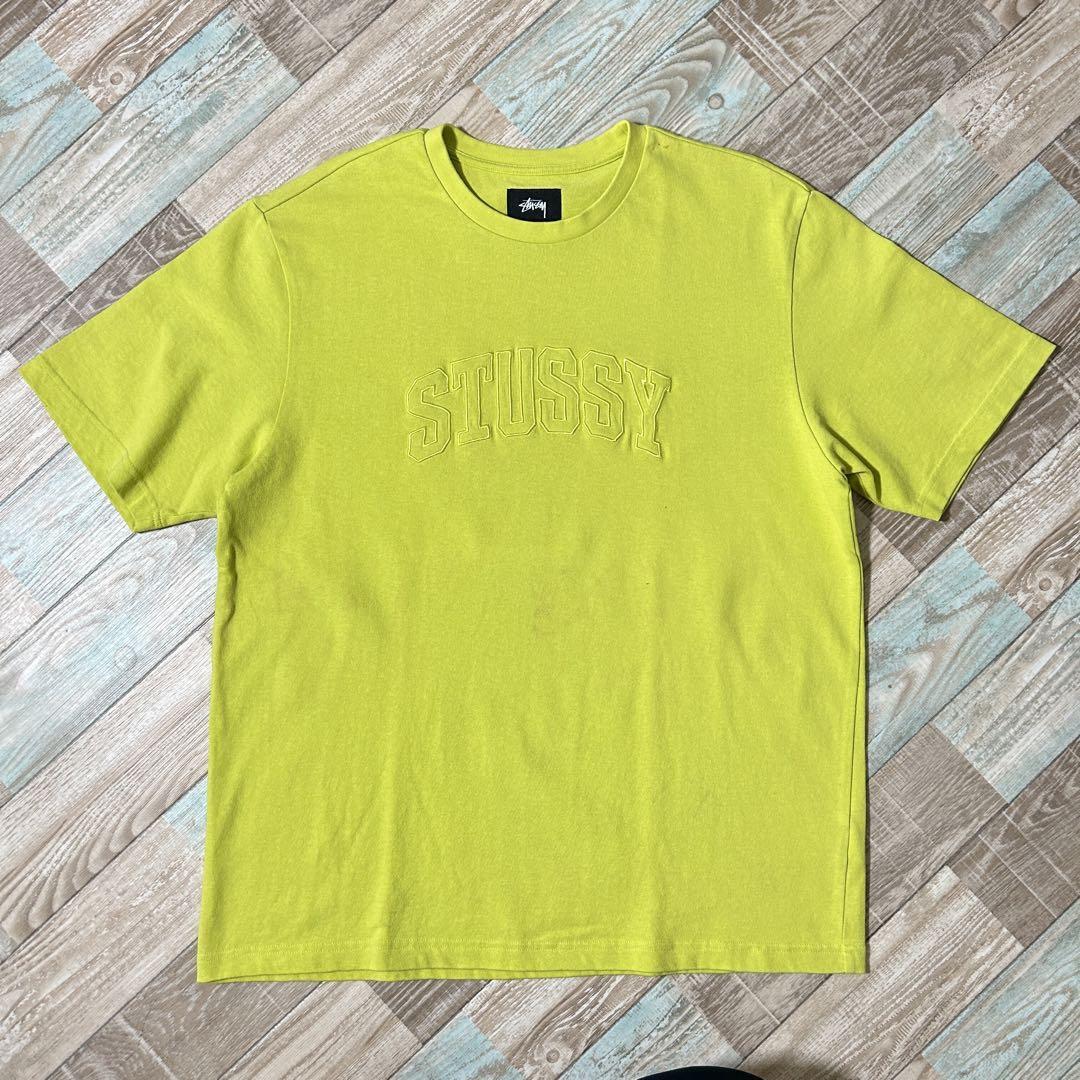 STUSSY ステューシー Tシャツ センター 刺繍ロゴ ビッグシルエット L_画像1