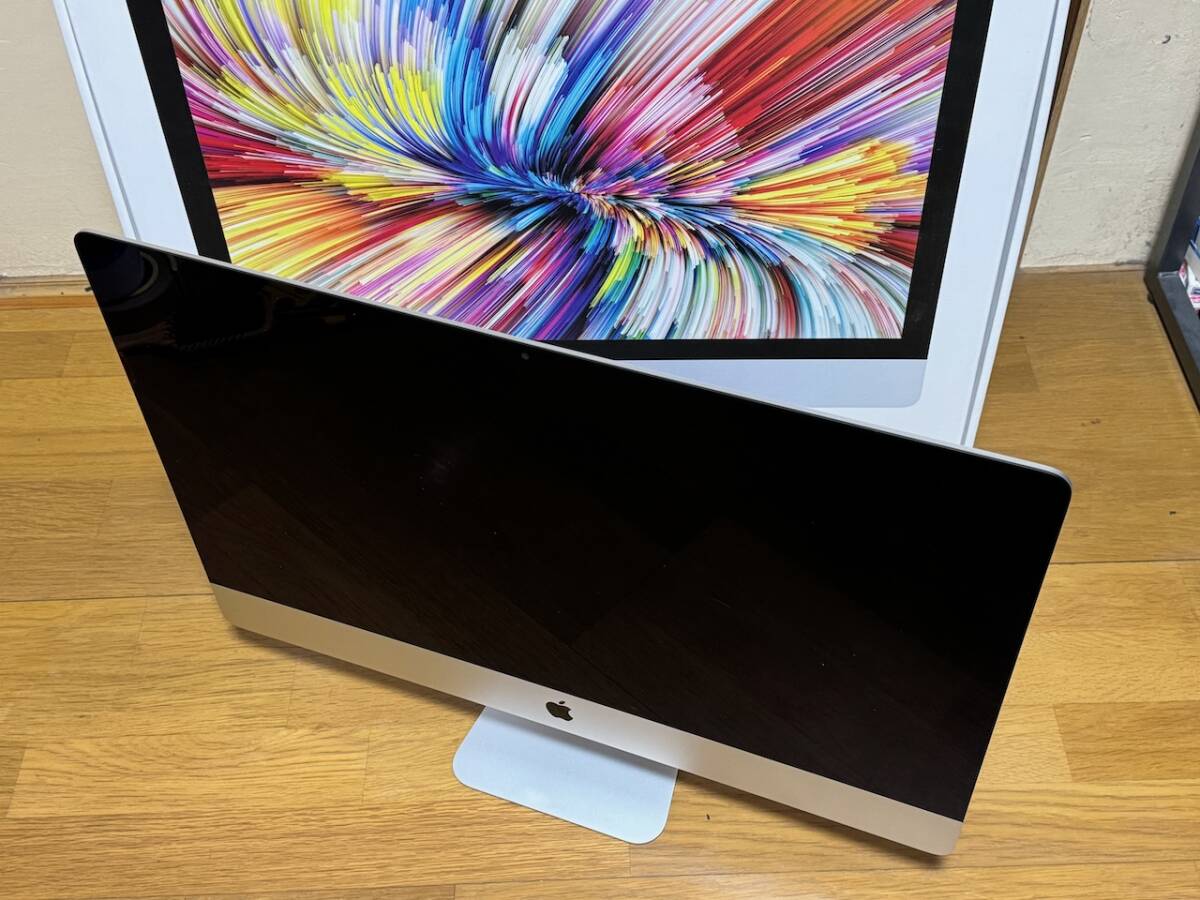 Apple iMac Retina 5K 27インチ 2019 i5 3.0GHz 16GB 1TB Radeon Pro 570X A2115 Magic Mouse Satechi USB-C クランプハブ付_画像4