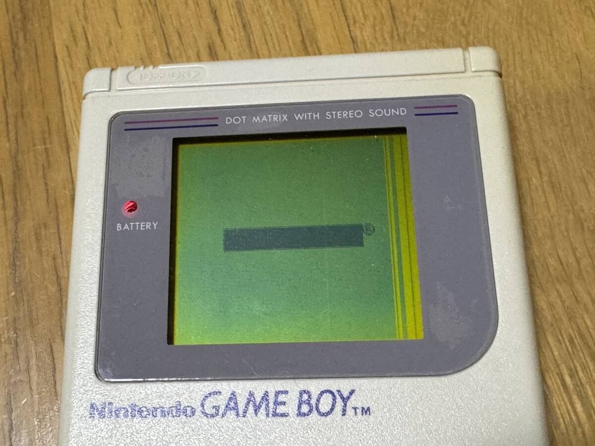  Nintendo 任天堂 ニンテンドー GAME BOY DMG-01 初代ゲームボーイ 充電式アダプタ LIGHT BOY ソフト3本セット ジャンク品_画像4