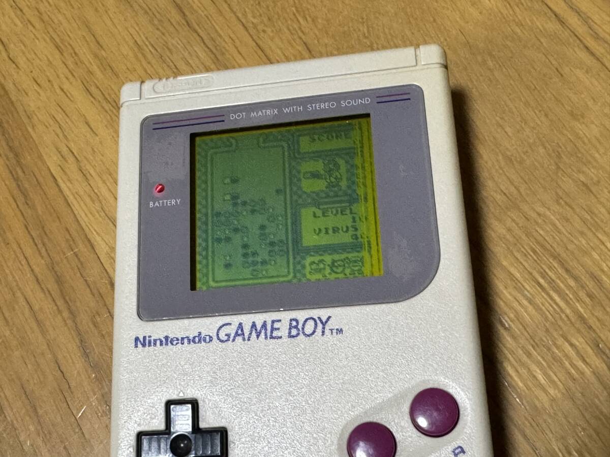  Nintendo 任天堂 ニンテンドー GAME BOY DMG-01 初代ゲームボーイ 充電式アダプタ LIGHT BOY ソフト3本セット ジャンク品_画像5