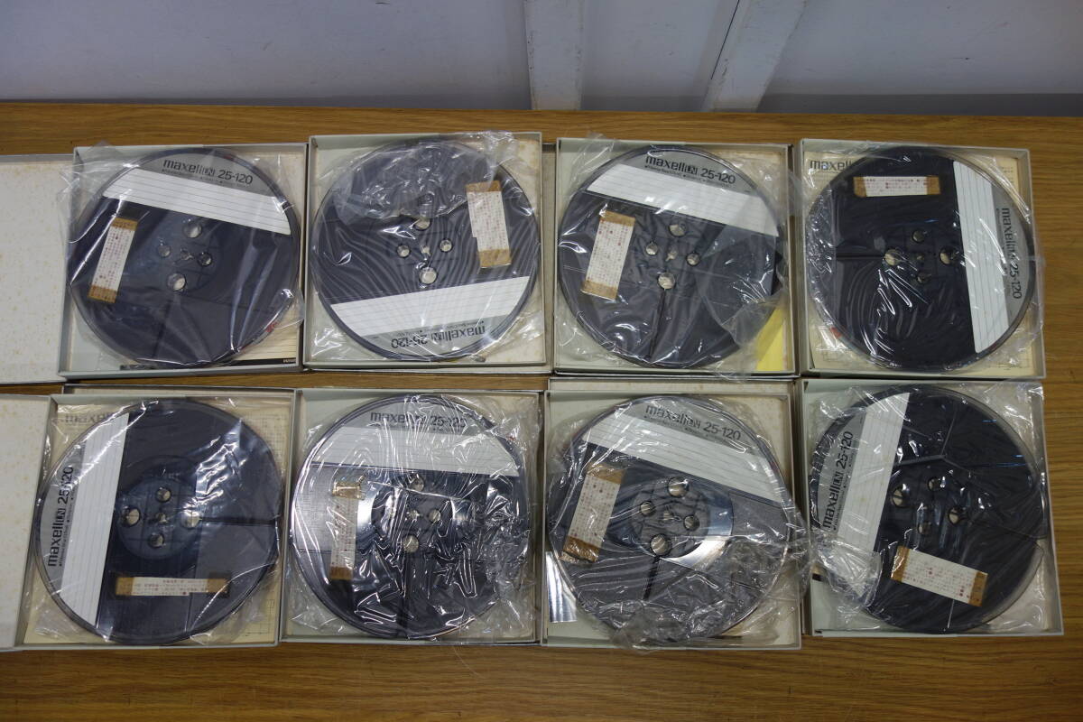 7 number open reel tape 37 point set sale plastic maxell LN 25-120 18-180 UD35-90 used record medium used present condition goods control ZI-120