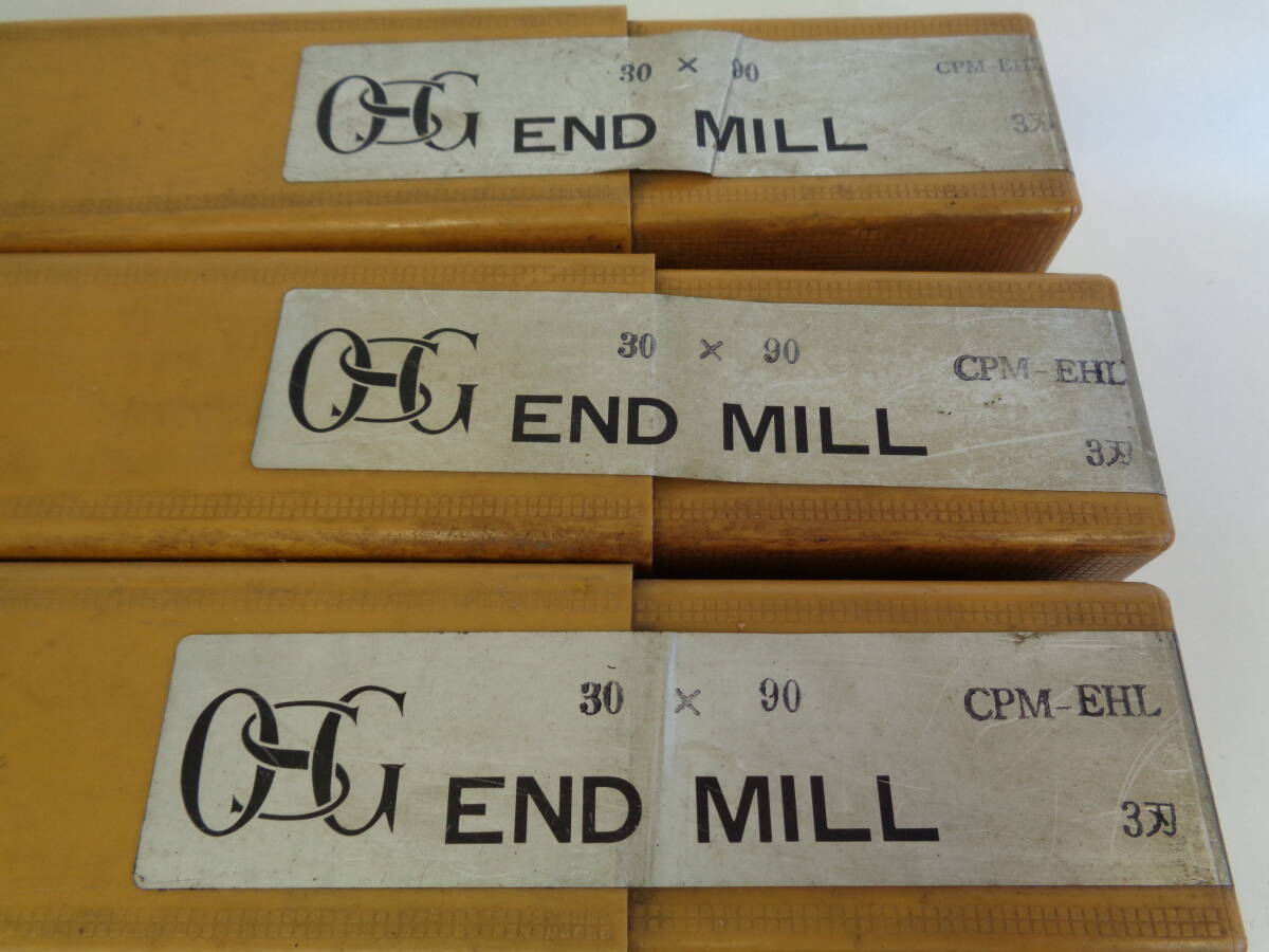超硬エンドミル OSG CPM-EHL 3刃 30×90 CPM EHS 25 4本セット 管理ZI-Y60-57_画像2