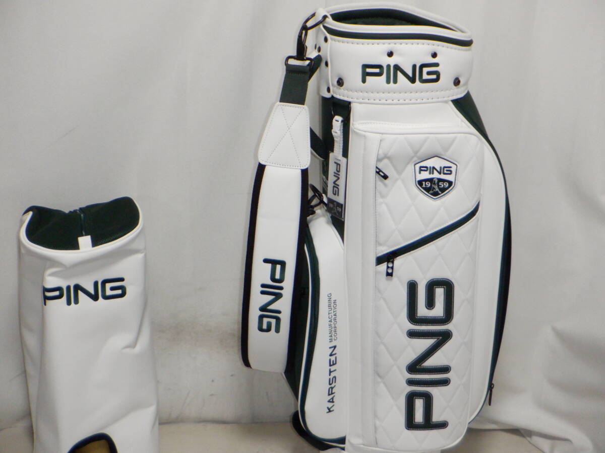 PING ピン KARSTEN 9.0型アスリートスポーツカート★中古/超美品★(WHxGR)ゴルフ キャディバック_画像1