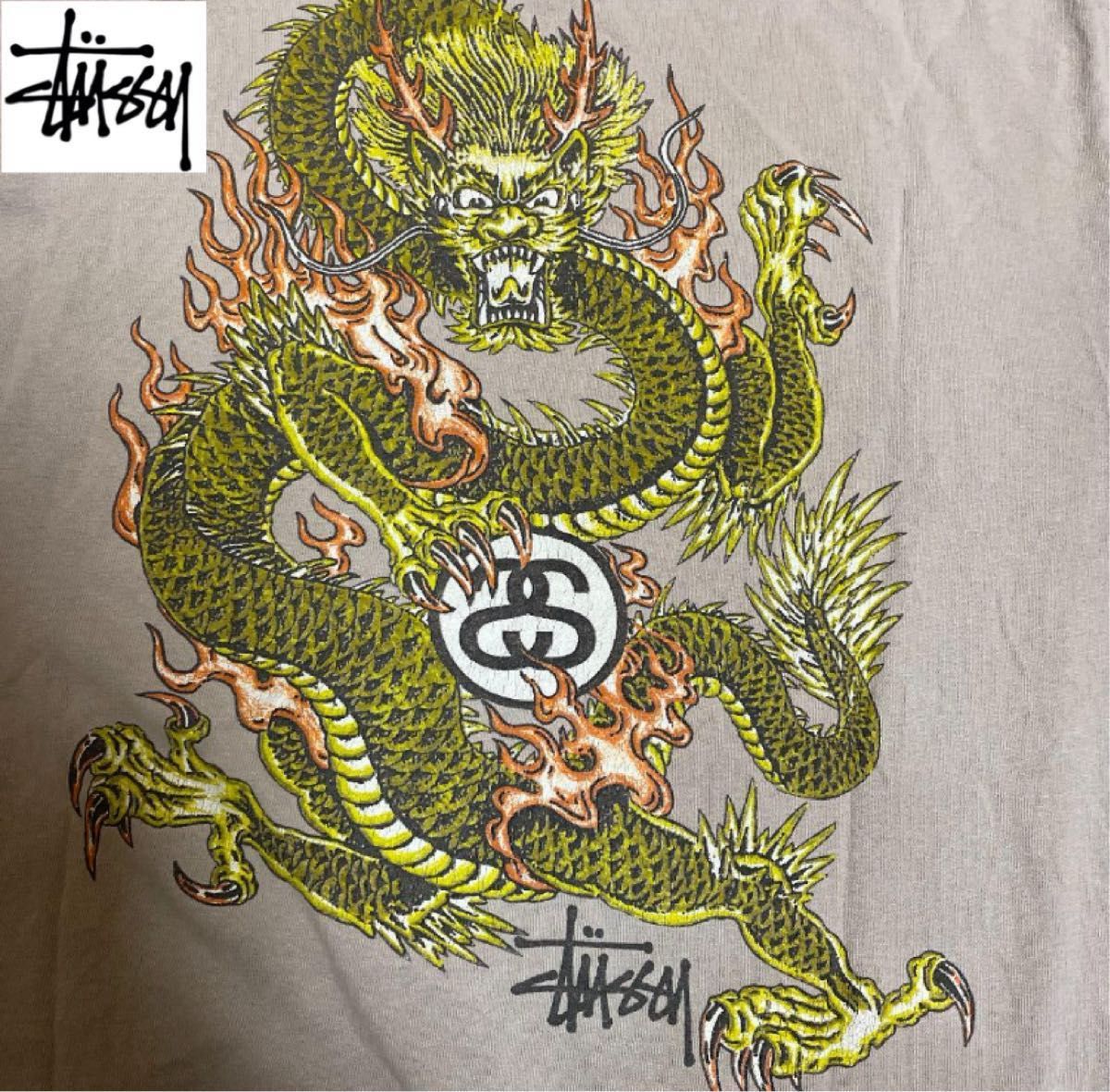 STUSSY ステューシー 90s 龍 ドラゴン柄 オールドステューシー M STUSSY ステューシー 90s 龍 ドラゴン柄 オールドステューシー M