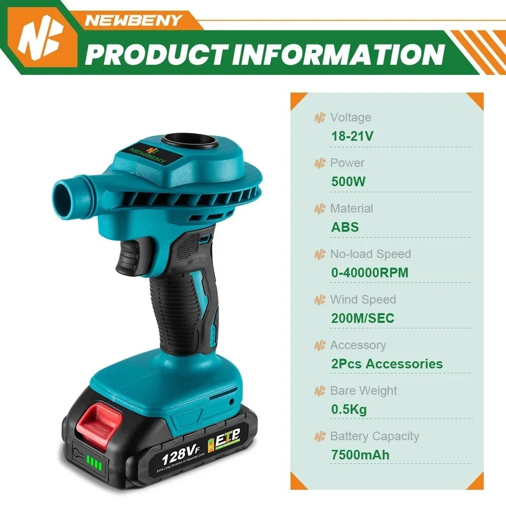 ■新入荷■ミニブロワー エアダスター マキタ互換 18V バッテリー 対応 Makita コードレス ブロワ 充電式 小型 ブロアー 電動 工具 掃除機の画像3