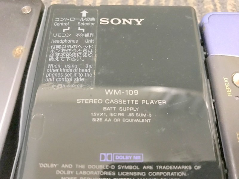 【通電動作未確認】SONY WALKMAN WM-109 EX3 EX666 F109 ポータブルプレーヤー 他 28個セット ウォークマン ソニー 1円~　S3377_画像5