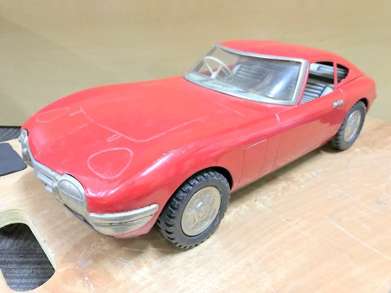 【動作未確認】野村トーイ TOYOTA 2000GT ブリキ レッド トヨタ 1円~ S3376の画像1