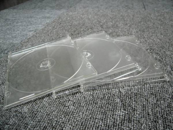 ◎CD/DVDプラケース　1枚収納スリム 100個セット 中古品◎_画像2