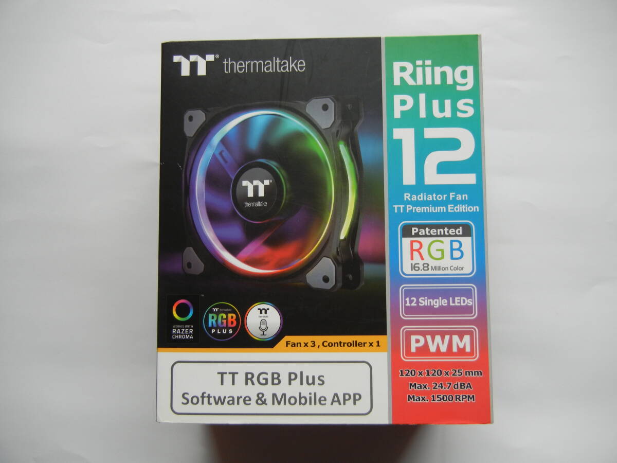 Thermaltake Riing Plus 12 RGB Radiator Fan TT Premium Edition 評価1000記念の画像1