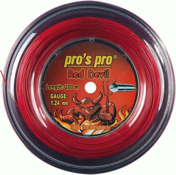 pro's pro RED DEVIL(red赤) 1.24mm 200m_画像1