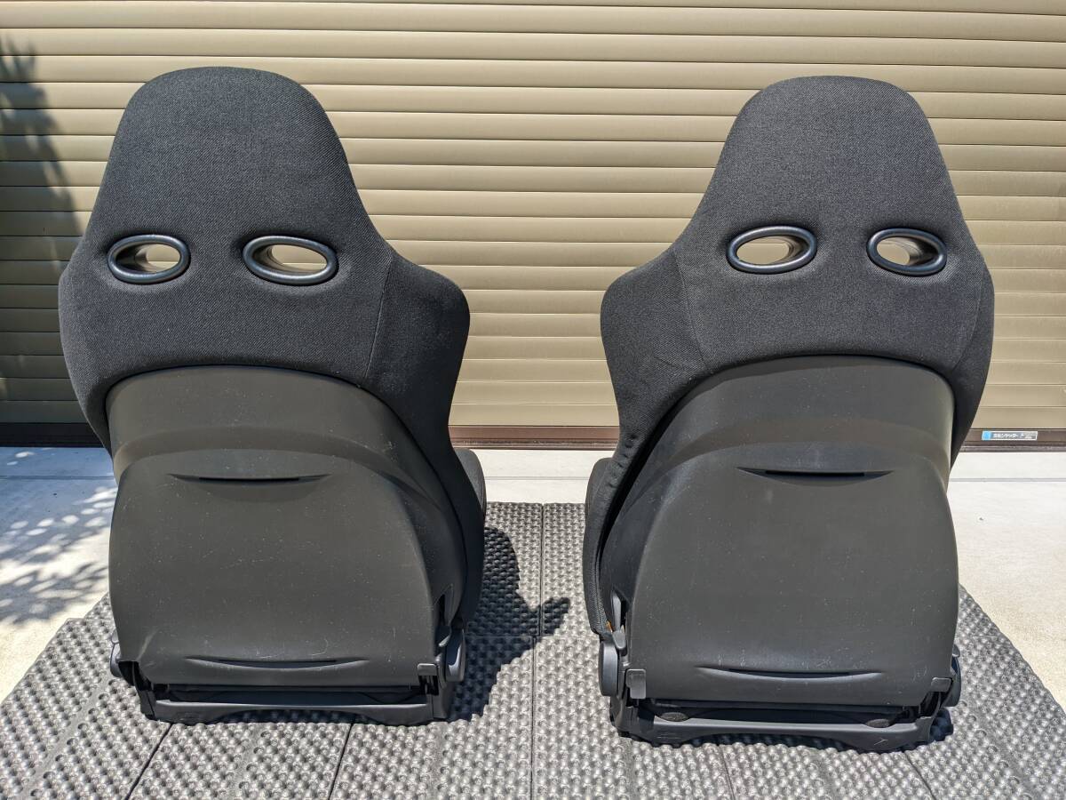 【1円～】RECARO SP-J アルティスタブラック 美品2脚セット！正規品・車検対応！エアランバー付 レカロ セミバケ 検SR-3/LS/LX/SP-JJ/AM19_背面