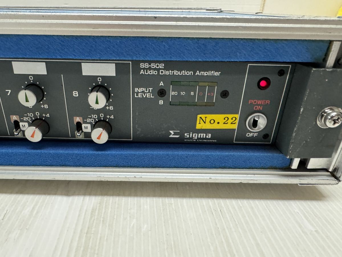 SIGMA シグマ SS-502 Audio Distribution Amplifier　音声分配アンプ　音響機材　2_画像2