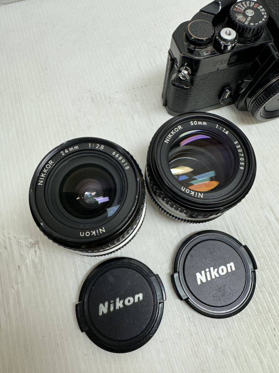 Nikon ニコン FM2 フィルムカメラ NIKKORレンズ2個セット の画像2