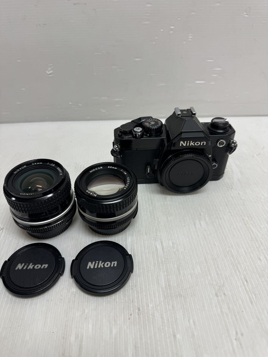 Nikon ニコン FM2 フィルムカメラ NIKKORレンズ2個セット の画像1
