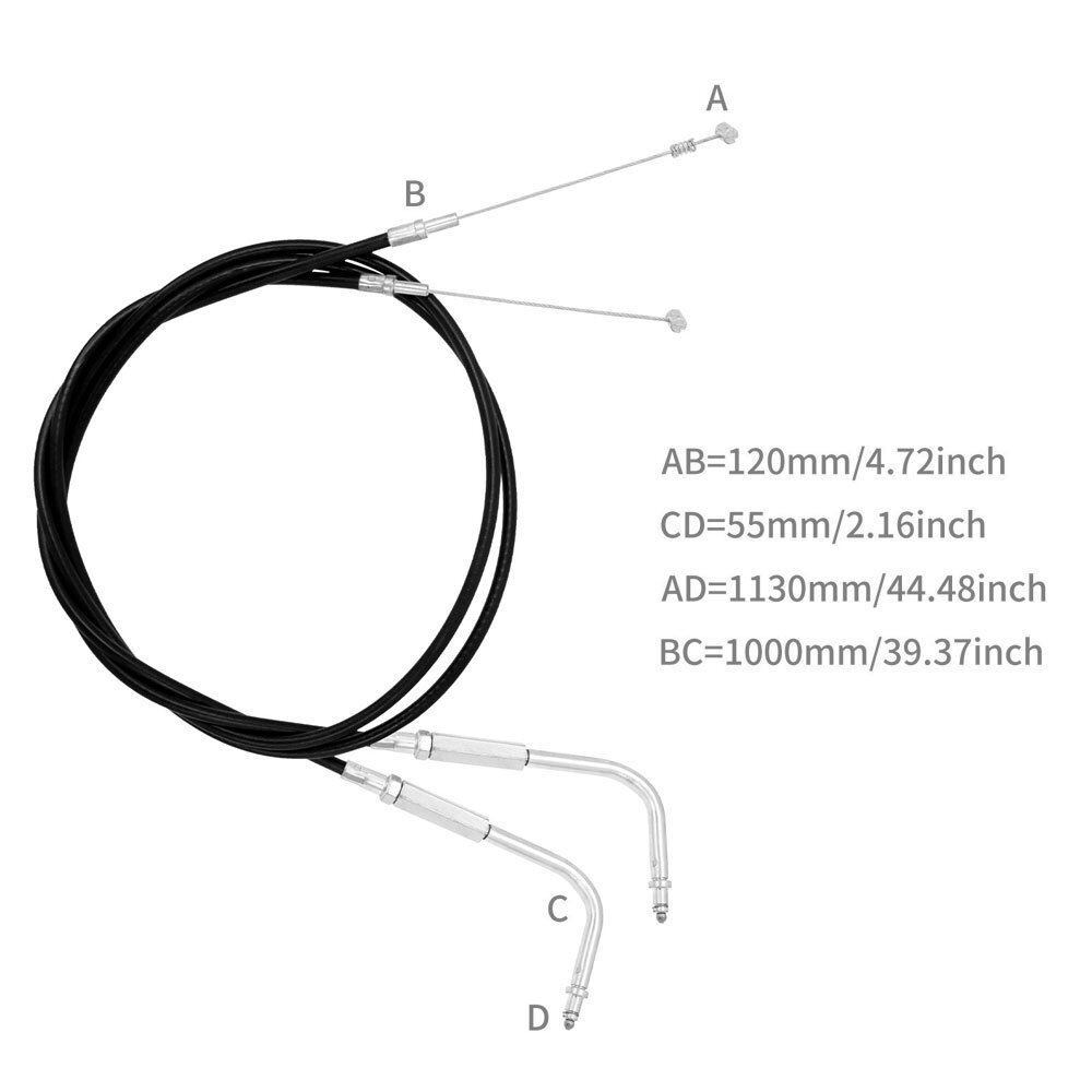 送料無料.. オートバイ 「100CM」 スロットル ワイヤー ケーブル ハーレー スポーツスター XL883 1200 ダイナ ソフテイル ロードキング_画像5