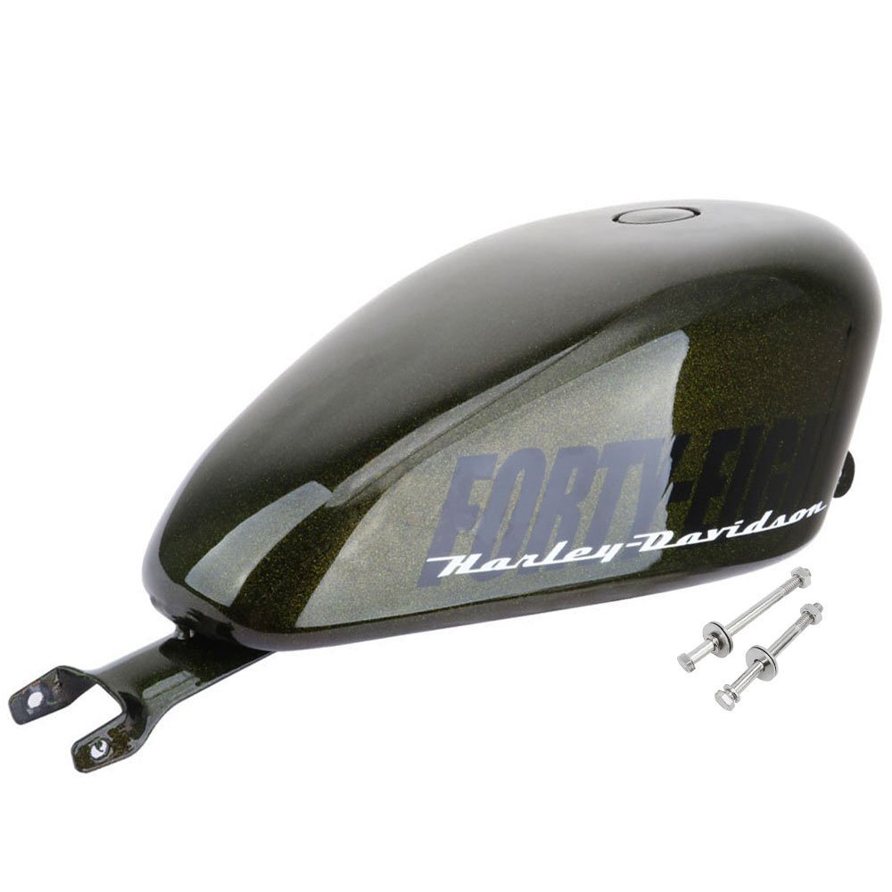 ハーレー スポーツスター XL 883 1200 48 Forty-Eight 2004-2023 ガソリンタンク 14.4L 3.8GAL GREEN HL-TANK-G 新品_画像2