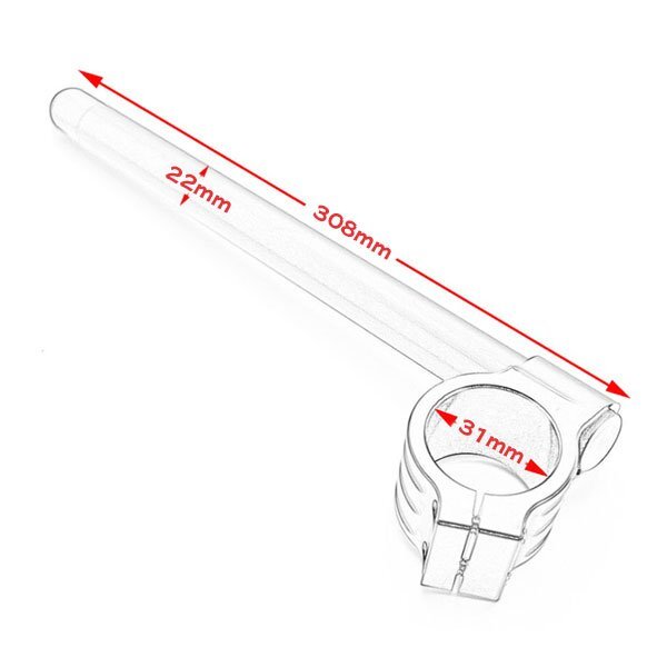 31mm オートバイ ハンドルバー フォーク クリップオン CNC アルミ合金 ホンダ スズキ ヤマハ カワサキ.. HandleBar-Y31 新品_画像3